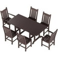 thumbnail image 5 of Paradise 7-Piece Square Trestle Chair Outdoor Dinning Set, 5 of 7