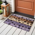 thumbnail image 4 of Entryway Rug 2'x3', Purple Brown Small Rug for Kitchen Bathroom Door Mat Indoor Entrance, Rustic Farmhouse Dog Paw Vintage Non-Slip Area Rugs Floor Mats Carpet Front Door Rugs, 4 of 8