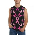 thumbnail image 1 of Fotbe Breast Cancer Men's Camiseta sin Mangas Estampada para Hombres, Playera Casual para Gimnasio, Entrenamiento, Playa-X-Large, 1 of 7