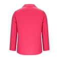 thumbnail image 6 of Plus Size Blazer for Women, Yigetop for Women Lightweight Open Front Suit Jacket Notch Collar Long Sleeve Work with Pockets Womens Blazer Hot Pink XL, 6 of 7