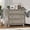 Gray, variant on FANRAL Rattan Large Nightstand,27.6"H Wood Tall Night Stand,Wide Modern 3 Drawers,Boho Bedside Table Narrow Side Table for Bedroom Living Room,Natural Oak