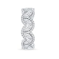 thumbnail image 3 of Rosec Jewels Statement Wedding Band Ring - Certified Lab Created Diamond Eternity Ring (EF-VS Grade), 10K White Gold, US 11.50, 3 of 8