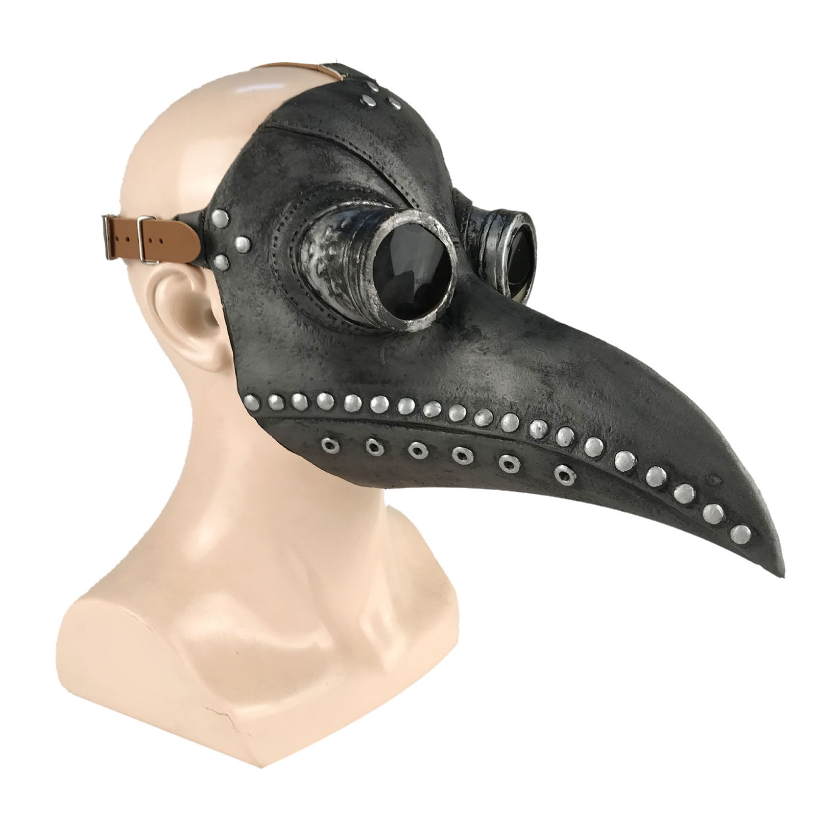 Máscara De Cabeza De Cuervo Negra De Halloween, Máscara De