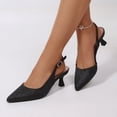thumbnail image 6 of BOCCA Women’s Kitten Heel Pumps, Pointed Toe Glitter Dress Shoes for Work, Party & Evening Wear, 6 of 7