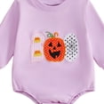 thumbnail image 4 of larppty Baby Halloween Outfit Sweatshirt Bubble Romper Infant Fall Clothes, 4 of 4