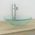 thumbnail image 4 of vidaXL Basin Tempered Glass 16.5" Brown, 4 of 22