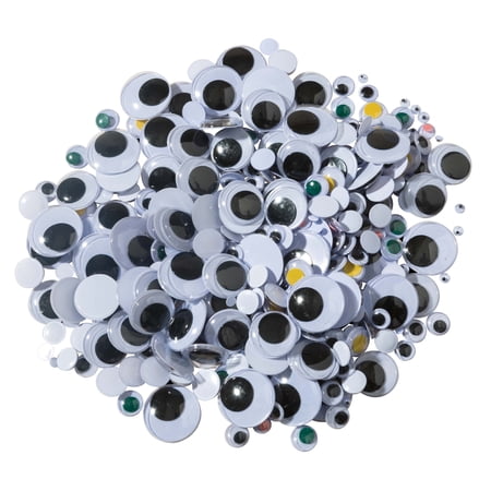 Creativity Street Wiggle Eyes Classroom Pack, Multi-Color, Assorted Sizes, 500 Pieces