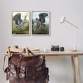 thumbnail image 3 of Stupell Industries Crane Dance Landscapes Animals & Insects Painting Gray Framed Art Print Wall Art, 11 x 14, 3 of 10