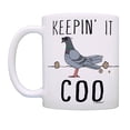 thumbnail image 2 of ThisWear Pun Mugs Keepin It Coo Sunglasses Pigeon Coffee Cup Joke Gift 11 ounce 2 Pack Coffee Mugs Multi, 2 of 4
