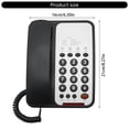 thumbnail image 3 of Corded Landline Telephone Landline Desktop Landline Phone Noise Reduction Calling Suitable for Home Hotel, 3 of 8