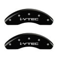thumbnail image 2 of MGP 4 Caliper Covers Engraved Front & Rear i-Vtec Black finish silver ch Fits select: 2013 ACURA ILX 20 PREMIUM, 2014 ACURA ILX 20 TECH, 2 of 6
