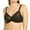 Black, variant on Women's Renaissance Rose Embroidered Underwire Bra, Black, 42D