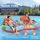 thumbnail image 3 of Flotador inflable en forma de tubo de río ADUSRIZ para 2 personas con portavasos, 3 of 8