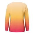 thumbnail image 5 of Babysbule Hoodless Sweatshirts for Women Fashion Gradient Loose Round-Neck Long Sleeve Shirts With Pocket Blouse Tops, 5 of 6
