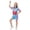 Z3 Blue, variant on HCYSFG Girls Halloween Disco Tracksuit Set Short Sleeve Zip Up Top Shorts Sports Outfit Set Neon Color Block Holiday Party Clothing Set