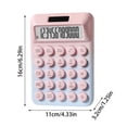 thumbnail image 2 of Solar and Battery Dual Power Desktop Calculators,Basic Calculator 12 Digit with Large Display,Cute Desktop Calculators with Big Buttons,Scientific Calculator,Suitable for Office,Home,School, 2 of 9