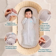Love to Dream Swaddle Up Baby Sleep Sack, Arms Up Design, Sleep Nearly 2x Longer, Twin Zipper, Cotton, Small 8-13 lbs, 1.0 TOG, Dusty Pink