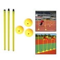 thumbnail image 1 of 3 Juegos de Poste de Puerta de Fútbol, Herramienta de Entrenamiento, Señal, Marcador de Obstáculos, Varilla Y Base, 1 of 4