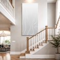 thumbnail image 4 of Canvas Wall Art, Grey Geometric Framed Canvas Prints for Living Room Hallway, Modern White Stripe Abstract Distortion Art Gallery Wrapped Wall Decor for Home Office, Gifts, 30"x60" Ship Next Day, 4 of 9