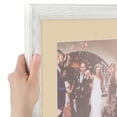 thumbnail image 6 of ArtToFrames 12x12" Matted Picture Frame with 8x8" Single Mat Photo Opening Framed in 1.25" Off White Wash on Ash and 2" Seaside Mat (FWM-4098-12x12), 6 of 8