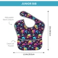 thumbnail image 4 of Kdxio mushroom Skull star Bibs For Babies, Baby Bibs for Eating, Toddler Bibs, Waterproof Bibs, Feeding Bibs, for Toddlers, Boys, Girls, 4 of 8