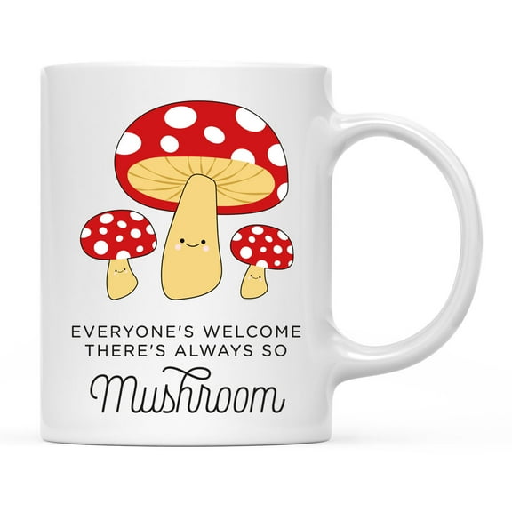 Koyal Wholesale Funny Food Pun 11oz. Ceramic Coffee Tea Mug, Mushroom