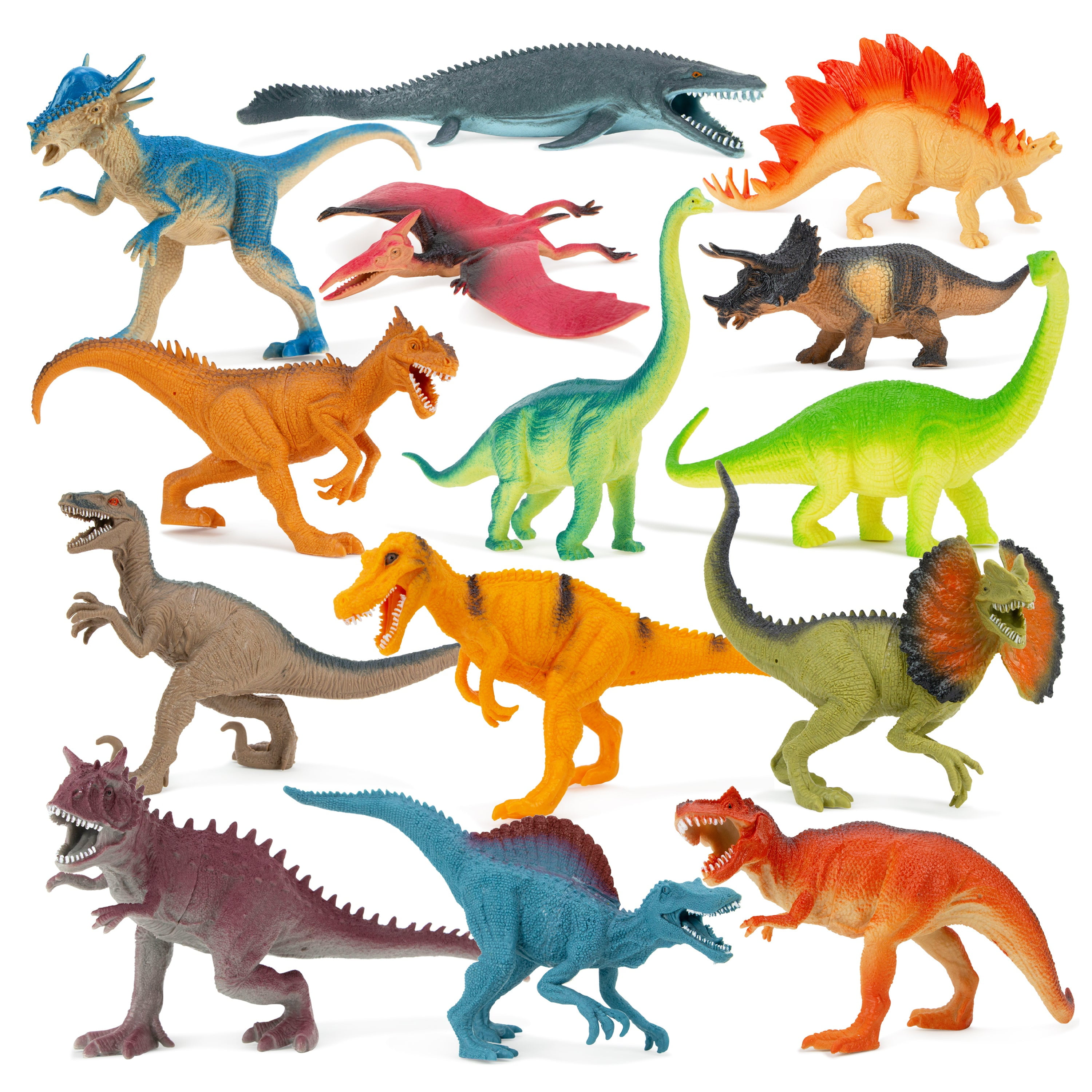 Realistic Jurassic Dilophosaurus Dinosaur Toy Educational Model Party Gift Kids 