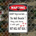 thumbnail image 2 of Placa Metal Vintage Pintura Hierro Rectangular Advertencia Arte Pared Del 20x30cm, 2 of 9