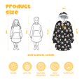 thumbnail image 3 of Wearable Lamb Fleece Blanket Hoodie,Pioneer Flower Floral Print Pattern Oversized Sherpa Blanket Hoodie with Super Pockets,Super Warm Fuzzy Pullover for Women & Men, 3 of 6