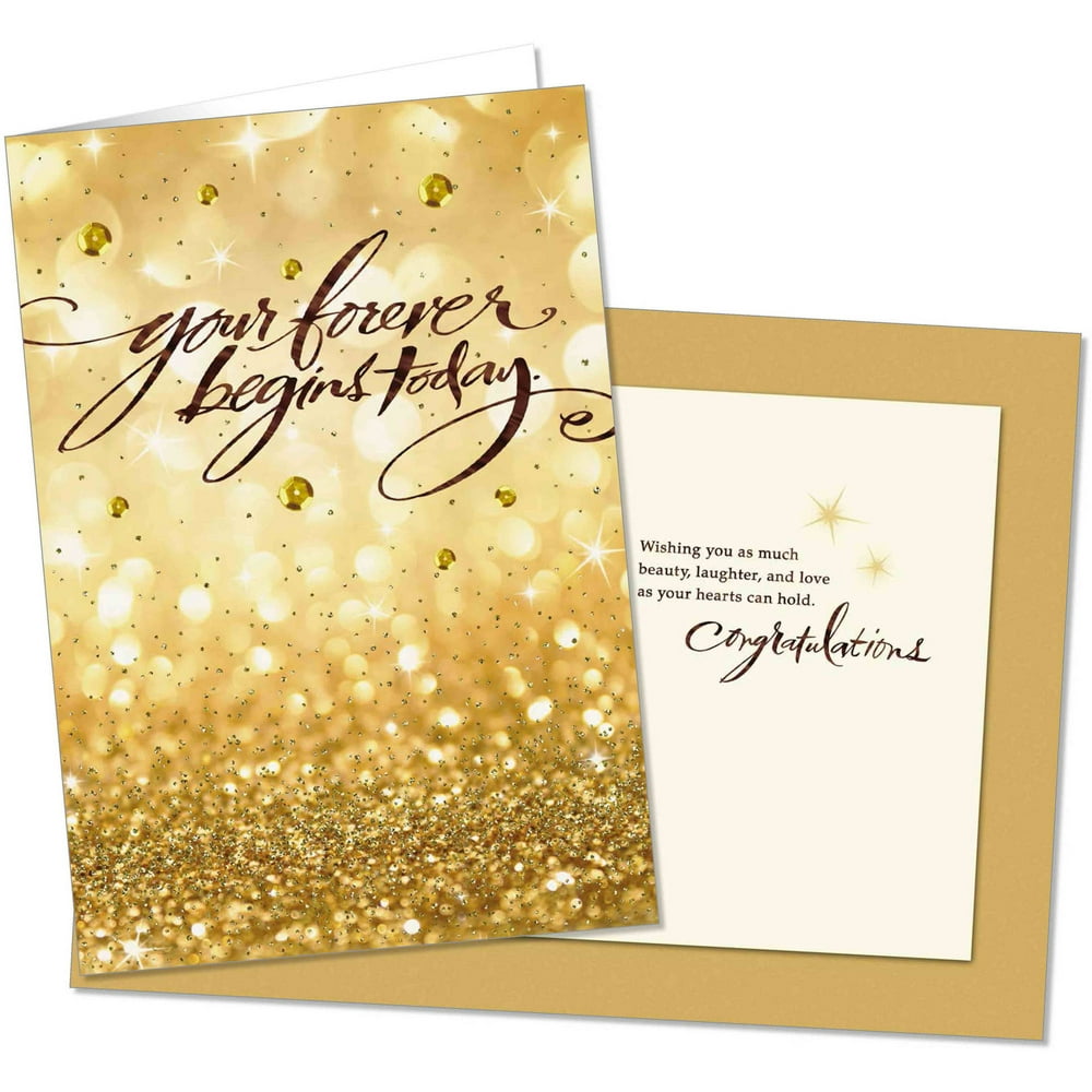 Forever Begins Today Wedding Card by Hallmark