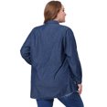 thumbnail image 4 of Camisas de talgrande pamujer Camide mezclilcon botones de cambray Azul Oscuro 1X, 4 of 5