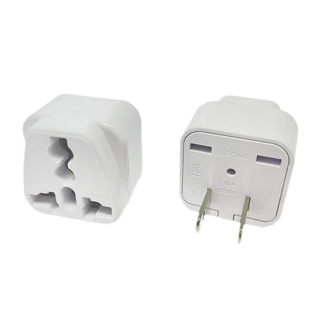 WIFKLSIIPG Prise US vers Variété de Prises Nationales Adaptateur de Prise US 2 Broches USA 1 Prise 15P vers Prise US Conversion de Voyage Prises vers USA Adaptateur de Voyage