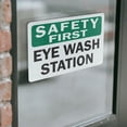 thumbnail image 4 of (2 Pack) OSHA Safety First Decal - Eye Wash Station OSHA Safety First Sign, 4 of 7