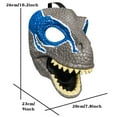 thumbnail image 2 of Gupgi Dinosaur Shaped Full Face Mask, Halloween Cosplay Costume Prop, 2 of 7
