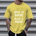 thumbnail image 5 of Razzly Men's Graphic T Shirt - Casual Short Sleeve Tee with Funny Print Lightweight and Breathable Comfortable Summer Top for Daily Wear(Yellow,XL), 5 of 6