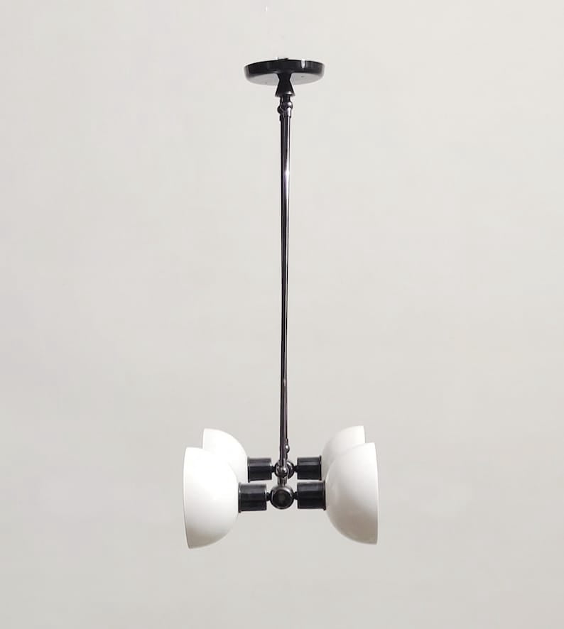 4 Light Modern Raw Brass chandelier light Fixture