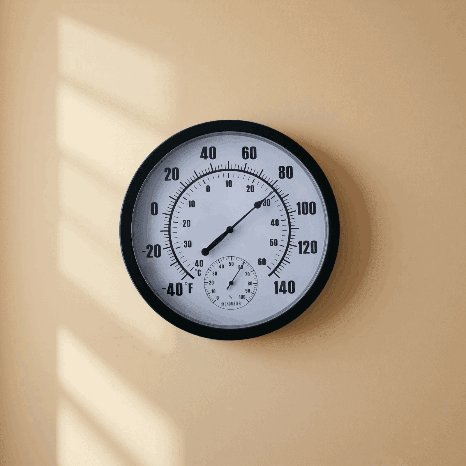 LLDYYDS Indoor Outdoor Thermometer, 10 Inch Large Numbers Waterproof Wall Thermometer with Hygrometer for Patio Home Living Room Bedroom