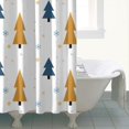 thumbnail image 4 of Winter Christmas Shower Curtain for Bathroom Merry Christmas Shower Curtains Durable Simple Shower Curtain Hooks Included,72x72Inch, 4 of 5
