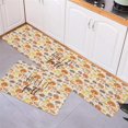 thumbnail image 3 of Farm Fall Mushroom Kitchen Floor Mats, Forest Colorful Plant 2 PCS Anti Fatigue Area Runner Rugs Set Texts on Linen Non-Slip Bathroom Comfort Standing Mat Home Decor, 3 of 6