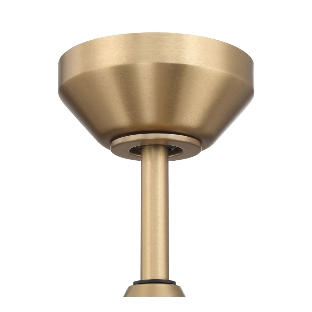 DMK52SB5 Craftmade Lighting Dominick - 5 Blade Ceiling Fan with Light Kit In Contemporary Style-17.17 Inches Tall and 52 Inches Wide-Satin Brass