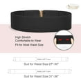 thumbnail image 4 of Wide Elastic Stretch Waist Belts for Women Dress Vintage Belt, 4 of 9