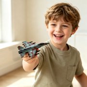 4PCS Diecast Fighter Jets Pullback Airplane Toys Military Plane Fighter Toys Alloy Mini Air Force Kids Playset Birthday Xmas Gifts for Boys and Girls