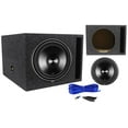 thumbnail image 1 of Rockford Fosgate P3D4-12 12" 1200 Watt Car Subwoofer + Vented Sub Enclosure Box, 1 of 14