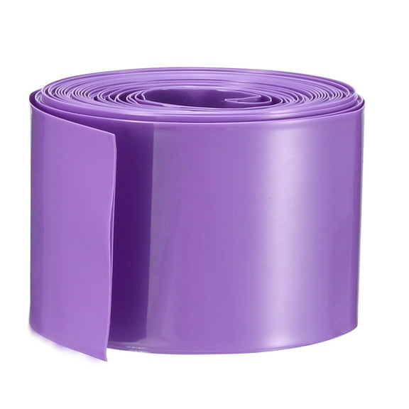 Heat Shrink Tubing Tube 29.5mm Battery Wrap for 18650 Battery 5M Purple