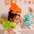 thumbnail image 2 of Dino Nugget Pillow, 18 Inch Soft Dinosaur Nugget Birthday Pillow Gift, Dinosaur Theme Party Decorations (Stegosaurus, Small), 2 of 5