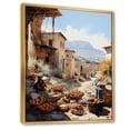 thumbnail image 2 of Designart "Tribes Berber African Market II" African Tribes Floater Framed Wall Art Print, 2 of 7