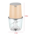thumbnail image 2 of Household Essentials ZKCCNUK Foodstuffs Processor Set With Stirrer And Separator, Electric Garlic Chopper, Shredder Foodstuffs Processor Suitable For Chopper/grinder/garlic Chopper, 2 of 5