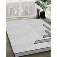 thumbnail image 3 of Ahgly Company Machine Washable Indoor Square Transitional Platinum Gray Area Rugs, 6' Square, 3 of 7