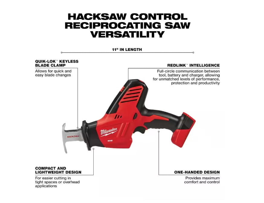 Milwaukee M18 18V Lithium-Ion Cordless Combo Kit (5-Tool) with (2) Batteries, Charger and Tool Bag