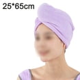 thumbnail image 2 of Toalla para secar el cabello, 1 unidad, envoltura absorbente para el cabello para baño, turbante para el cabello de secado rápido súper suave, gorro para el cabello de secado rápido, 2 of 5